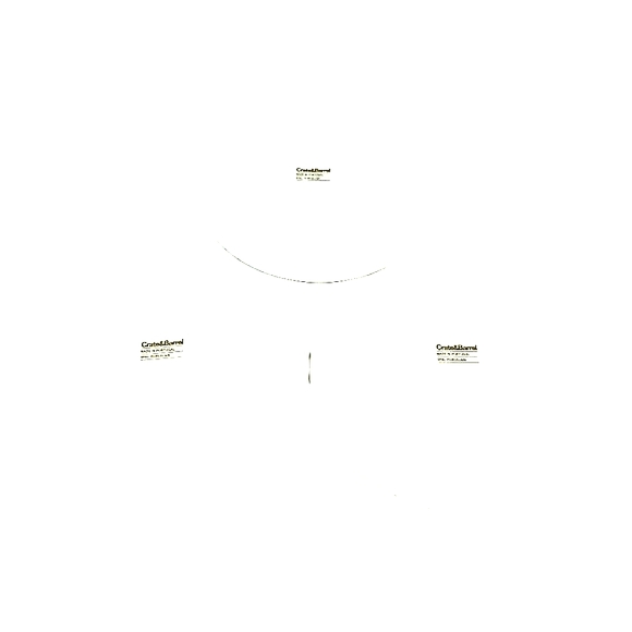 Set of 3 Crate&Barrel Porcelain 8" Salad Plates with Blue Spiral Design - Picture 4 of 6